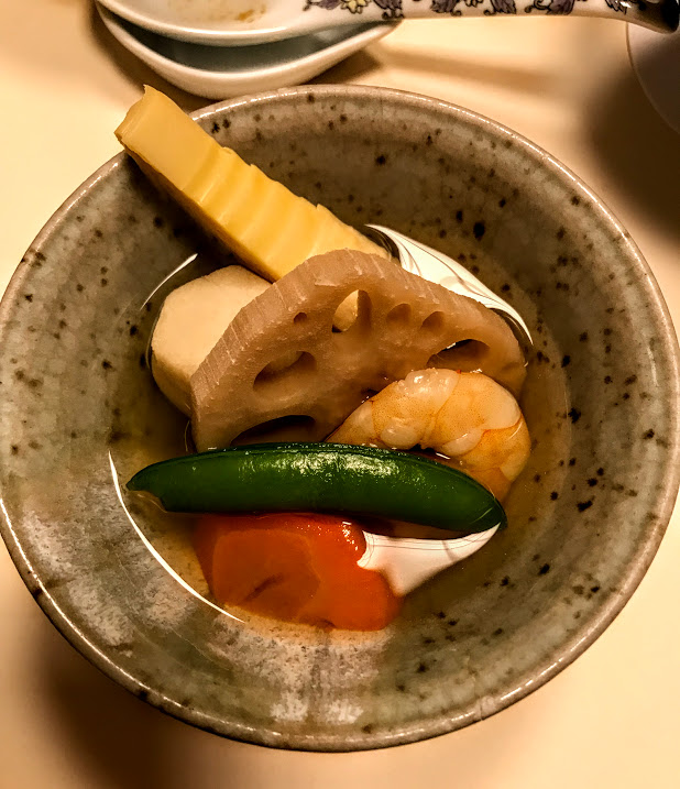 Kaiseki at Umehana Restaurant, Osaka, Japan. 